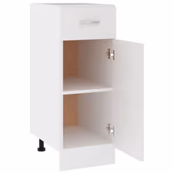 vidaXL Kitchen Cabinet White Engineered Wood Cupboard Sideboard Side Cabinet - Additional view 6