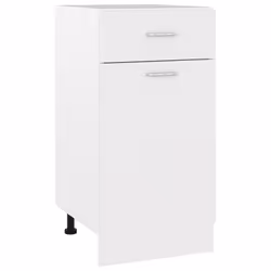 vidaXL Kitchen Cabinet White Engineered Wood Kitchen Storage Shelf Organiser