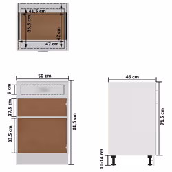 vidaXL Kitchen Cabinet White Engineered Wood Kitchen Storage Shelf Organiser - Additional view 5