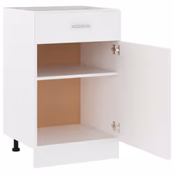 vidaXL Kitchen Cabinet White Engineered Wood Kitchen Storage Shelf Organiser - Additional view 6