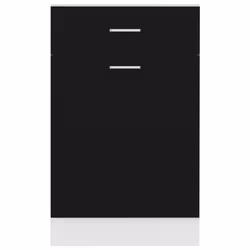 vidaXL Kitchen Cabinet Black Engineered Wood Kitchen Storage Shelf Organiser - Additional view 8