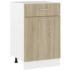 vidaXL Kitchen Cabinet Sonoma Oak Engineered Wood Kitchen Storage Organiser