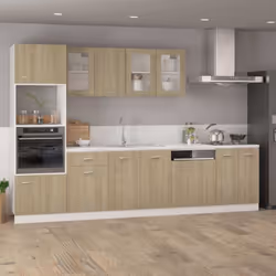 vidaXL Kitchen Cabinet Sonoma Oak Engineered Wood Kitchen Storage Organiser - Additional view 4