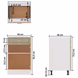 vidaXL Kitchen Cabinet Sonoma Oak Engineered Wood Kitchen Storage Organiser - Additional view 5