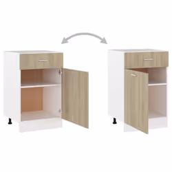 vidaXL Kitchen Cabinet Sonoma Oak Engineered Wood Kitchen Storage Organiser - Additional view 7