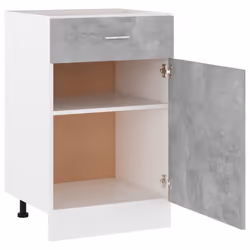 vidaXL Kitchen Cabinet Concrete Grey Engineered Wood Kitchen Storage Organiser - Additional view 6