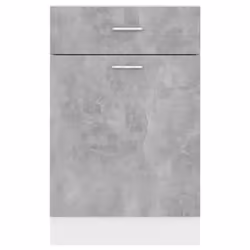 vidaXL Kitchen Cabinet Concrete Grey Engineered Wood Kitchen Storage Organiser - Additional view 8