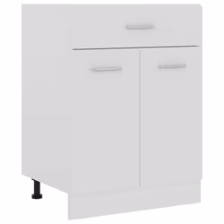 vidaXL Kitchen Cabinet White Engineered Wood Kitchen Storage Shelf Organiser