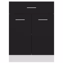 vidaXL Kitchen Cabinet Black Engineered Wood Kitchen Storage Shelf Organiser - Additional view 6