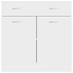 vidaXL Drawer Bottom Cabinet Storage Cabinet Sideboard White Engineered Wood - Additional view 9
