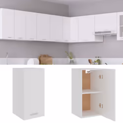 vidaXL Kitchen Cabinet White Engineered Wood Kitchen Storage Shelf Organiser - Additional view 4