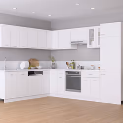 vidaXL Kitchen Cabinet White Engineered Wood Kitchen Storage Shelf Organiser - Additional view 5
