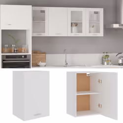 vidaXL Kitchen Cabinet White Engineered Wood Kitchen Storage Shelf Organiser