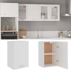 vidaXL Kitchen Cabinet White Engineered Wood Kitchen Storage Shelf Organiser