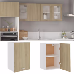 vidaXL Kitchen Cabinet Sonoma Oak Engineered Wood Kitchen Storage Organiser