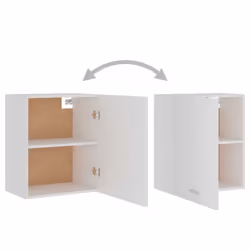 vidaXL Kitchen Cabinet White Engineered Wood Kitchen Storage Shelf Organiser - Additional view 5