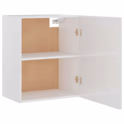 vidaXL Kitchen Cabinet High Gloss White Engineered Wood Home Storage Organiser - Additional view 5