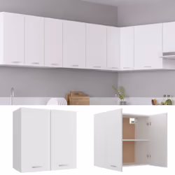 vidaXL Kitchen Cabinet White Engineered Wood Kitchen Storage Shelf Organiser