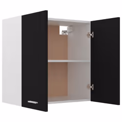 vidaXL Kitchen Cabinet Black Engineered Wood Kitchen Storage Shelf Organiser - Additional view 5