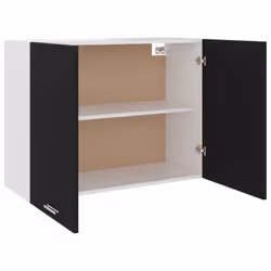 vidaXL Kitchen Cabinet Black Engineered Wood Kitchen Storage Shelf Organiser - Additional view 5