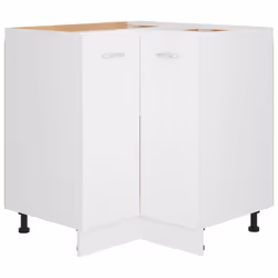 vidaXL Kitchen Cabinet White Engineered Wood Home Kitchen Storage Organiser