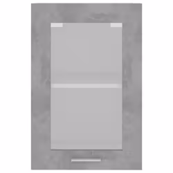vidaXL Hanging Glass Cabinet Concrete Grey Engineered Wood Storage Cupboard - Additional view 7