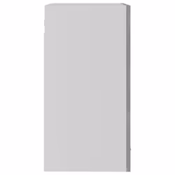vidaXL Hanging Glass Cabinet Concrete Grey Engineered Wood Storage Cupboard - Additional view 8