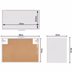 vidaXL Kitchen Cabinet White Engineered Wood Home Kitchen Storage Organiser - Additional view 10