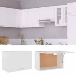 vidaXL Kitchen Cabinet White Engineered Wood Home Kitchen Storage Organiser