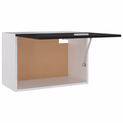 vidaXL Kitchen Cabinet Black Engineered Wood Home Kitchen Storage Organiser - Additional view 5