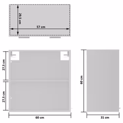 vidaXL Kitchen Cabinet White Engineered Wood Kitchen Storage Shelf Organiser - Additional view 4