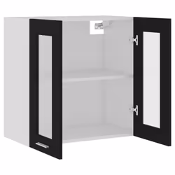 vidaXL Kitchen Cabinet Black Engineered Wood Kitchen Storage Shelf Organiser - Additional view 5
