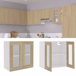 vidaXL Kitchen Cabinet Sonoma Oak Engineered Wood Kitchen Storage Organiser