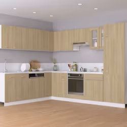 vidaXL Kitchen Cabinet Sonoma Oak Engineered Wood Kitchen Storage Organiser