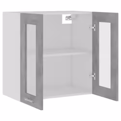 vidaXL Kitchen Cabinet Concrete Grey Engineered Wood Kitchen Storage Organiser - Additional view 5
