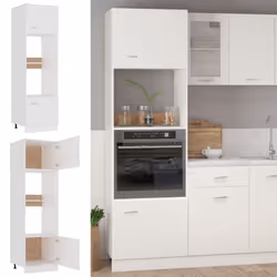vidaXL Kitchen Cabinet White Engineered Wood Sideboard Storage Side Cabinet