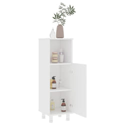 vidaXL Bathroom Cabinet White Engineered Wood Washroom Cupboard Under Basin