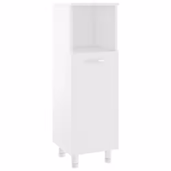 vidaXL Bathroom Cabinet White Engineered Wood Washroom Cupboard Under Basin - Additional view 2