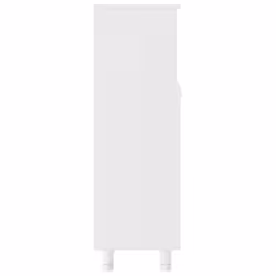 vidaXL Bathroom Cabinet White Engineered Wood Washroom Cupboard Under Basin - Additional view 6