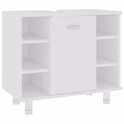 VidaXL 802633, White, Wood, 600 mm, 320 mm, 535 mm, 1 pc(s)