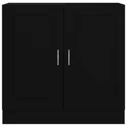 vidaXL Book Cabinet Black Engineered Wood Bookshelf Bookcase Storage Sideboard - Additional view 5