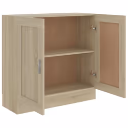 vidaXL Book Cabinet Sonoma Oak Engineered Wood Bookshelf Storage Sideboard - Additional view 5