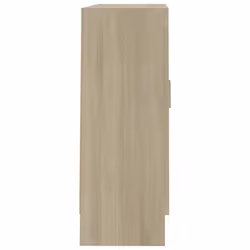 vidaXL Book Cabinet Sonoma Oak Engineered Wood Bookshelf Storage Sideboard - Additional view 7