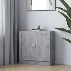 vidaXL Book Cabinet Concrete Grey Engineered Wood Bookshelf Bookcase Sideboard