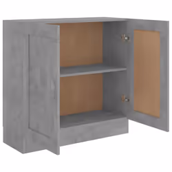 vidaXL Book Cabinet Concrete Grey Engineered Wood Bookshelf Bookcase Sideboard - Additional view 4