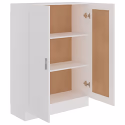 vidaXL Book Cabinet White Engineered Wood Bookshelf Bookcase Storage Sideboard - Additional view 5