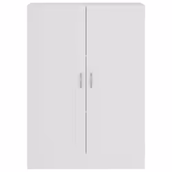 vidaXL Book Cabinet White Engineered Wood Bookshelf Bookcase Storage Sideboard - Additional view 6