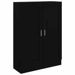 vidaXL Book Cabinet Black Engineered Wood Bookshelf Bookcase Storage Sideboard