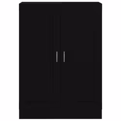 vidaXL Book Cabinet Black Engineered Wood Bookshelf Bookcase Storage Sideboard - Additional view 6
