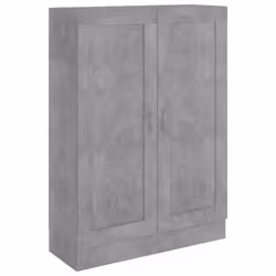 vidaXL Book Cabinet Concrete Grey Engineered Wood Bookshelf Rack Sideboard